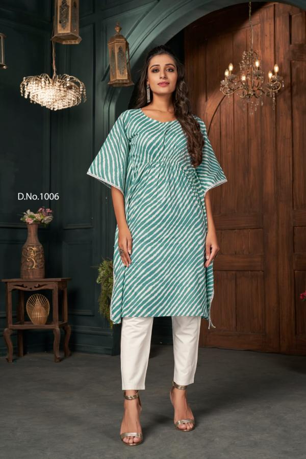 Banwery Kaftans Fancy Cotton Festive Wear Kurti 